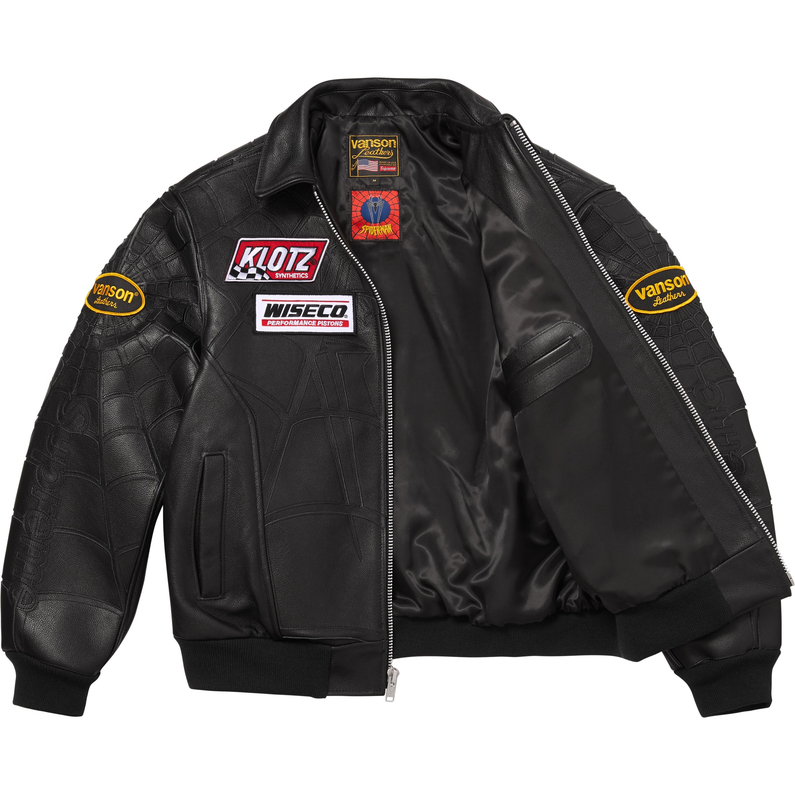Supreme®/Vanson Leathers® Spider-Man Jacket view 2
